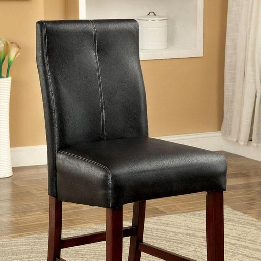 BONNEVILLE II Brown Cherry/Black Counter Ht. Chair (2/CTN) - Carl's Furniture (Garden City, KS)