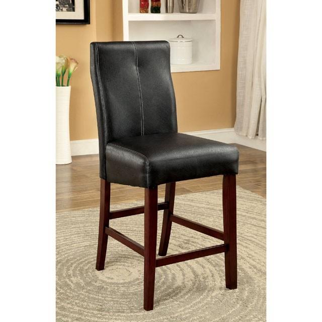 BONNEVILLE II Brown Cherry/Black Counter Ht. Chair (2/CTN) - Carl's Furniture (Garden City, KS)