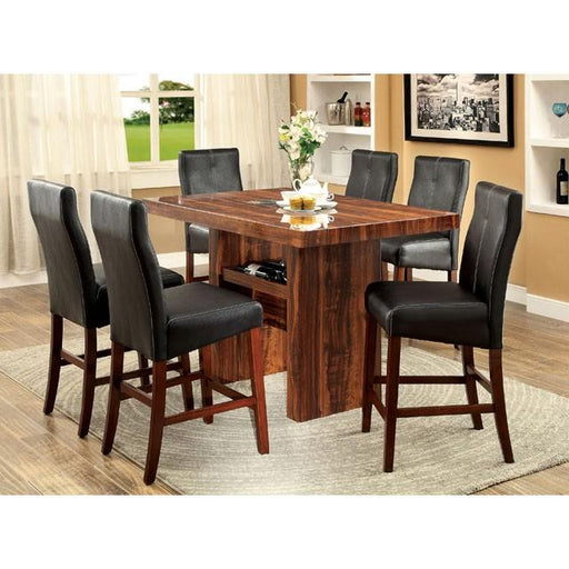 BONNEVILLE II Brown Cherry Counter Ht. Table - Carl's Furniture (Garden City, KS)