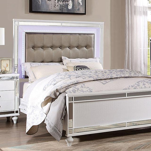 BRACHIUM E.King Bed, White - Carl's Furniture (Garden City, KS)
