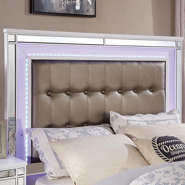 BRACHIUM Queen Bed, White - Carl's Furniture (Garden City, KS)