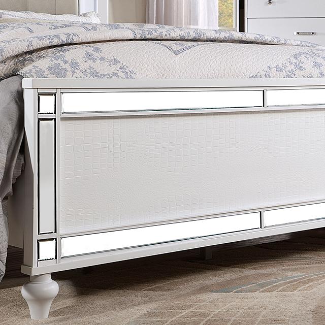 BRACHIUM Queen Bed, White - Carl's Furniture (Garden City, KS)