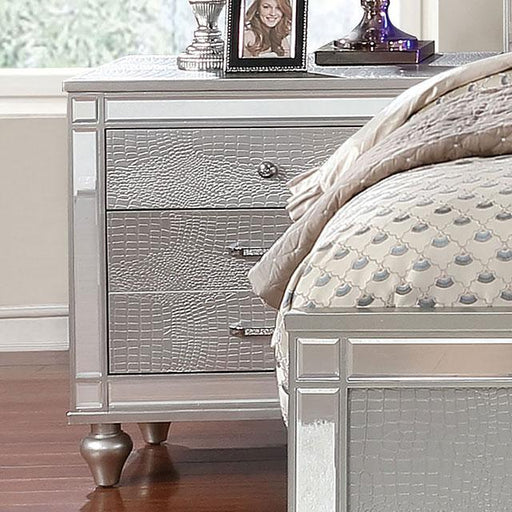 Brachium Silver Night Stand - Carl's Furniture (Garden City, KS)