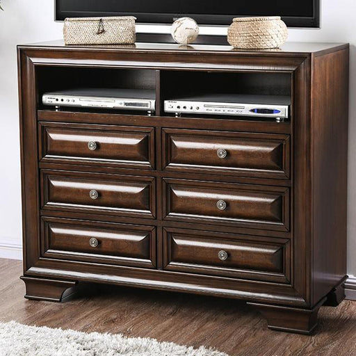Brandt Brown Cherry Media Chest - Carl's Furniture (Garden City, KS)