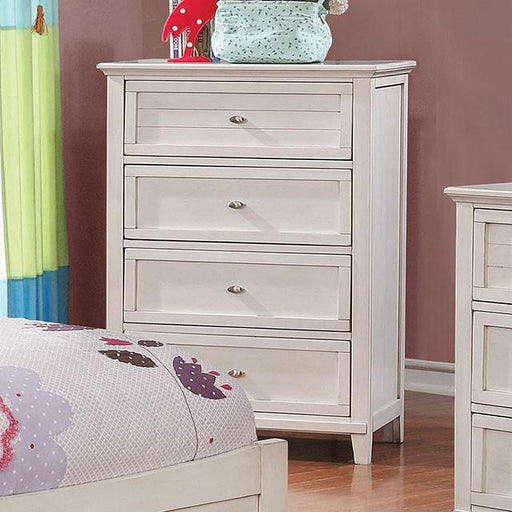 Brogan Antique White Chest - Carl's Furniture (Garden City, KS)