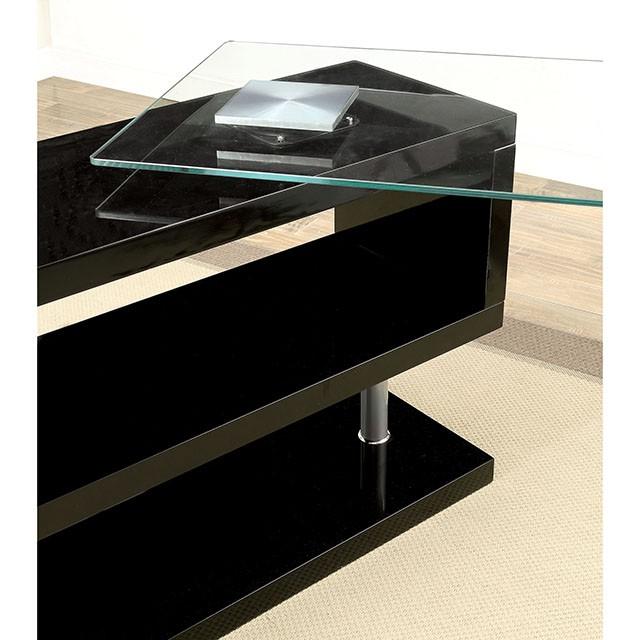 BRONWEN Black Desk - Carl's Furniture (Garden City, KS)
