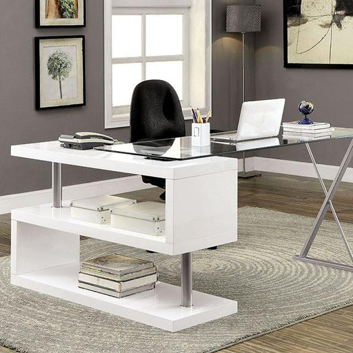 BRONWEN White Desk - Carl's Furniture (Garden City, KS)