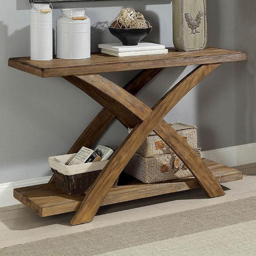 Bryanna Antique Light Oak Sofa Table - Carl's Furniture (Garden City, KS)