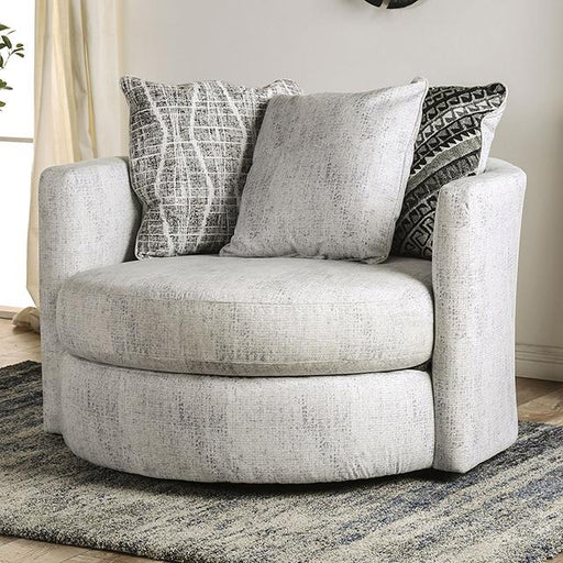 EIMEAR Swivel Chair, Off-white/Black - Carl's Furniture (Garden City, KS)
