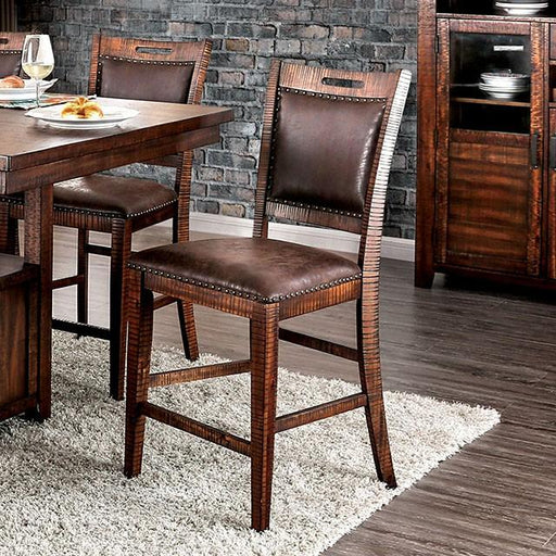 Wichita Light Walnut Counter Ht. Chair (2/CTN) - Carl's Furniture (Garden City, KS)
