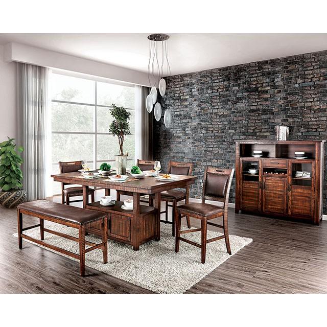 Wichita Light Walnut Counter Ht. Table - Carl's Furniture (Garden City, KS)
