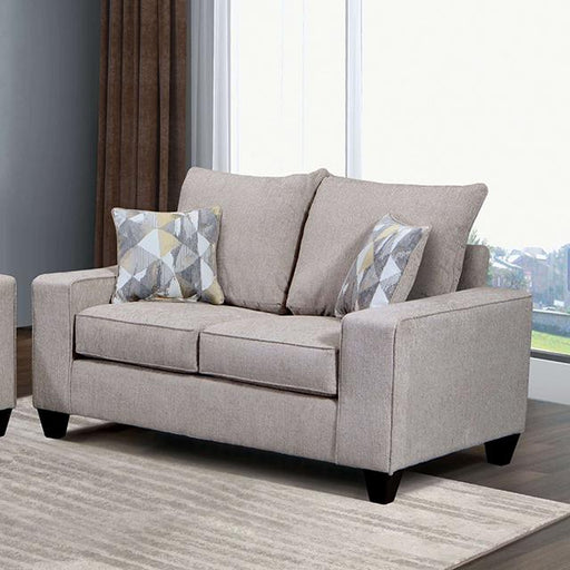 WEST ACTION Loveseat, Beige - Carl's Furniture (Garden City, KS)