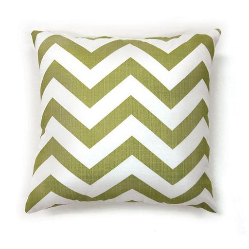 ZOE 18" X 18" Pillow, Green Chevron (2/CTN) - Carl's Furniture (Garden City, KS)