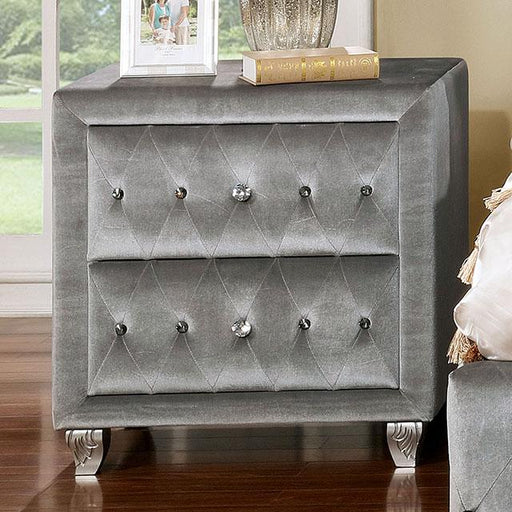 Alzir Gray Night Stand - Carl's Furniture (Garden City, KS)