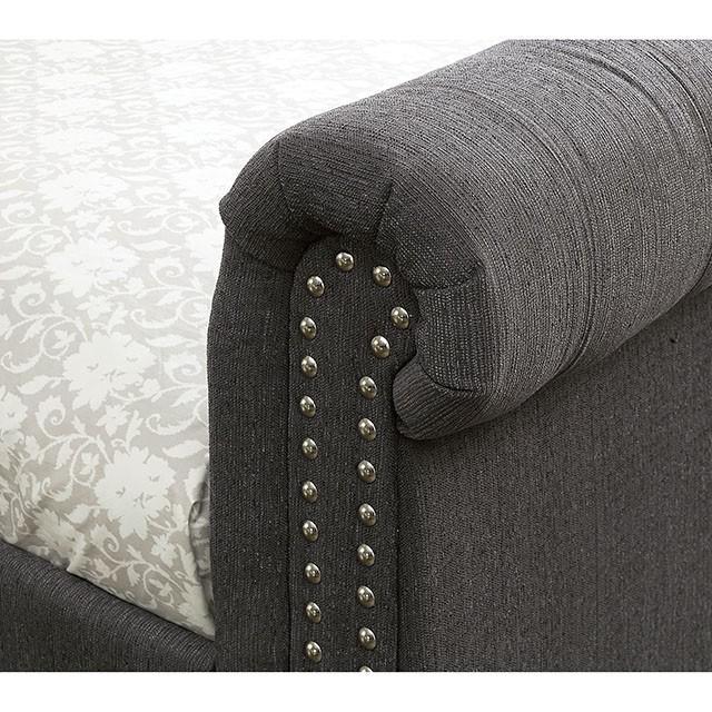 LEANNA Gray Full Daybed w/ Trundle, Gray - Carl's Furniture (Garden City, KS)