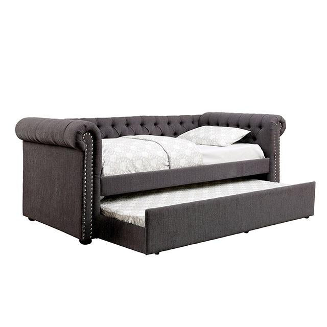 LEANNA Gray Daybed w/ Trundle, Gray - Carl's Furniture (Garden City, KS)