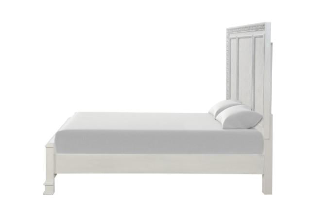 Stella Mia E.King & Queen Bed White & White - Carl's Furniture (Garden City, KS)