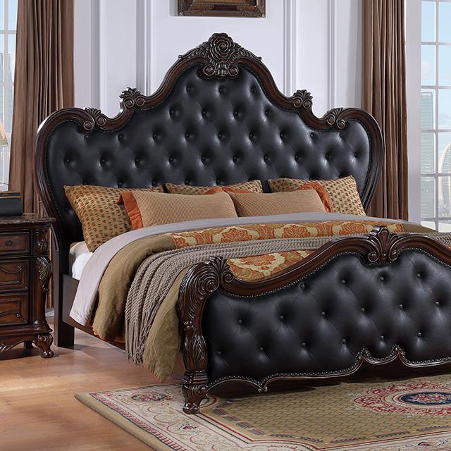 Ventresca E.King & Queen Bed White & Chrome - Carl's Furniture (Garden City, KS)