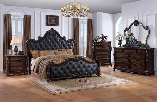 Ventresca E.King & Queen Bed White & Chrome - Carl's Furniture (Garden City, KS)