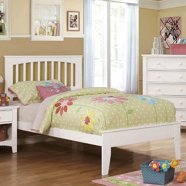 Pine Brook Cherry & White Full Bed - Carl's Furniture (Garden City, KS)