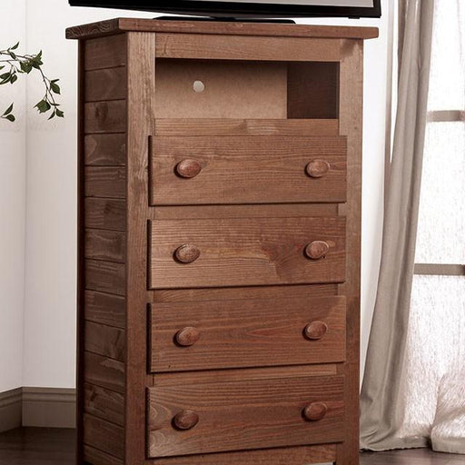Lea Mahogany Media Chest - Carl's Furniture (Garden City, KS)