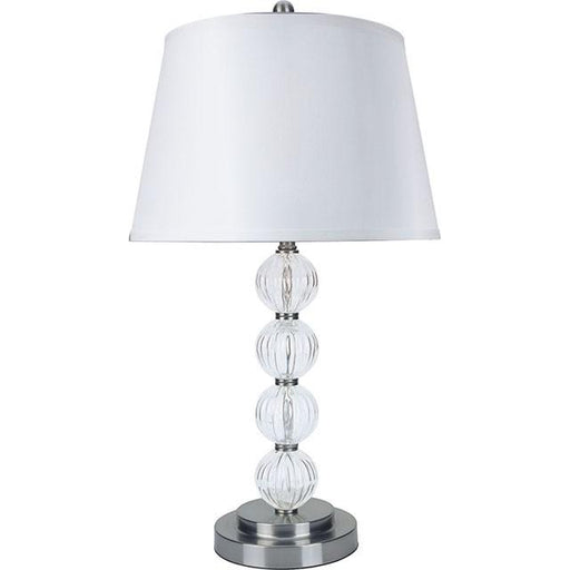 Oona Silver/Clear 30"H Table Lamp (2/CTN) - Carl's Furniture (Garden City, KS)