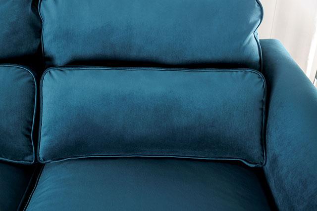 PEREGRINE Sectional, Teal - Carl's Furniture (Garden City, KS)