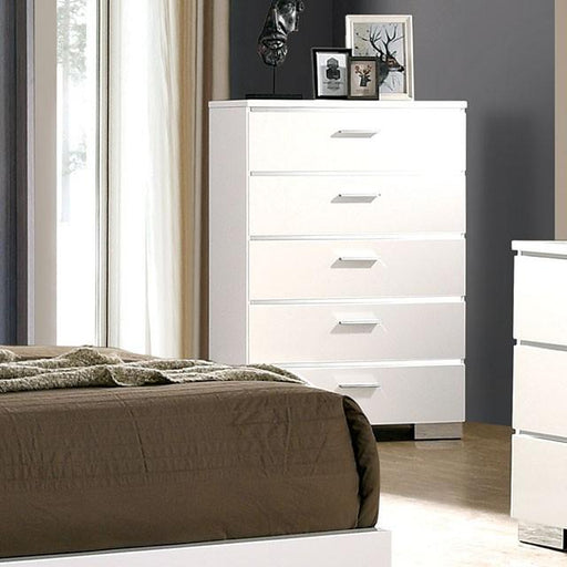 Malte White Chest - Carl's Furniture (Garden City, KS)