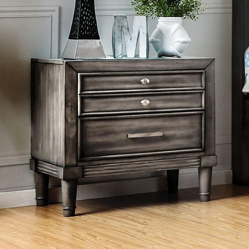 DAPHNE Gray Night Stand - Carl's Furniture (Garden City, KS)
