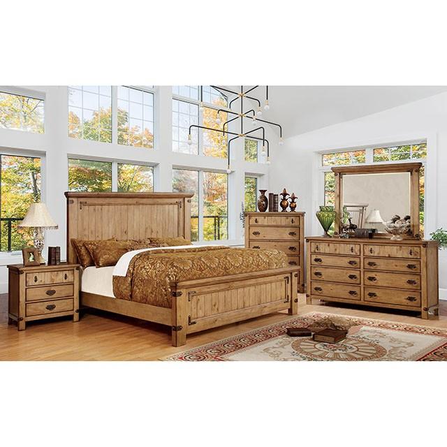 PIONEER Weathered Elm Night Stand - Carl's Furniture (Garden City, KS)
