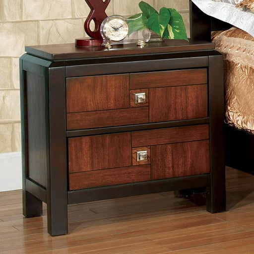 Patra Acacia/Walnut Night Stand - Carl's Furniture (Garden City, KS)
