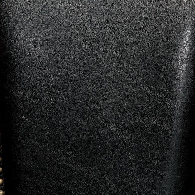 MELINA Brown Cherry/Black Arm Chair - Carl's Furniture (Garden City, KS)