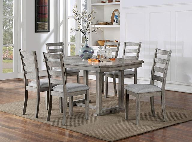 LAQUILA Dining Table, Gray - Carl's Furniture (Garden City, KS)