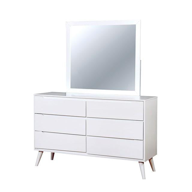 LENNART II White Mirror - Carl's Furniture (Garden City, KS)