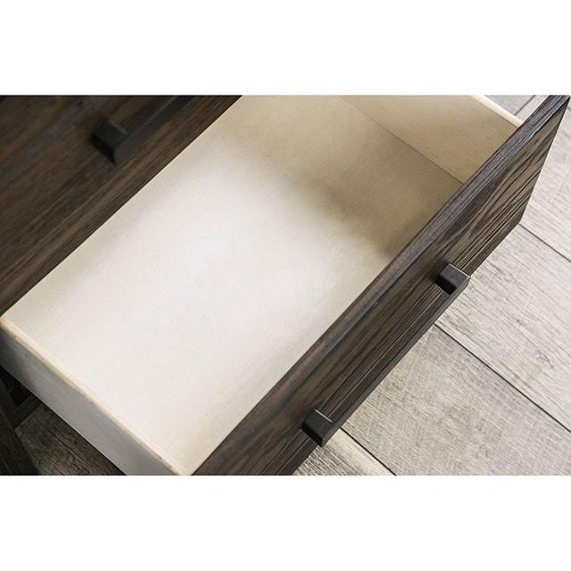 Rexburg Wire-Brushed Rustic Brown Night Stand - Carl's Furniture (Garden City, KS)