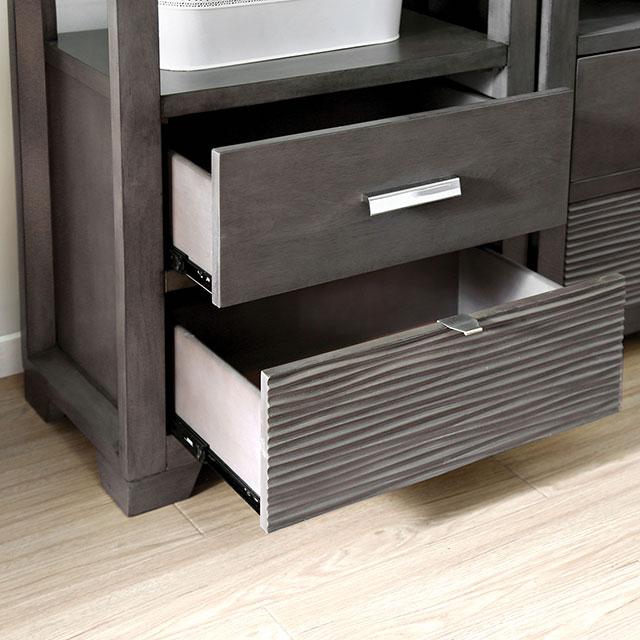 Tienen Gray Pier Cabinet - Carl's Furniture (Garden City, KS)