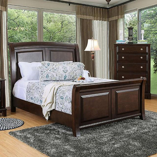 Litchville Brown Cherry Cal.King, E.King, & Queen Bed - Carl's Furniture (Garden City, KS)