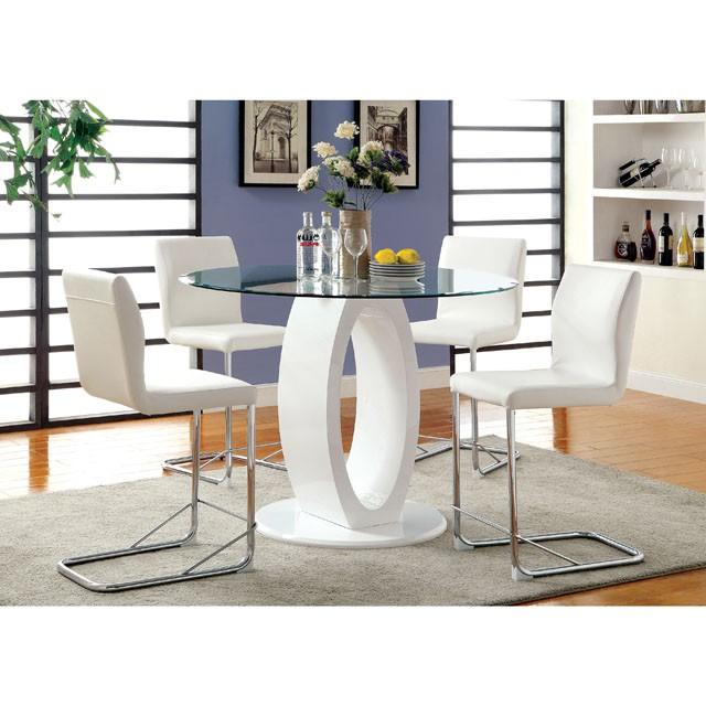 LODIA II White Counter Ht. Chair - Carl's Furniture (Garden City, KS)