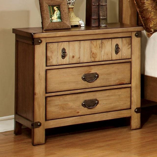 PIONEER Weathered Elm Night Stand - Carl's Furniture (Garden City, KS)