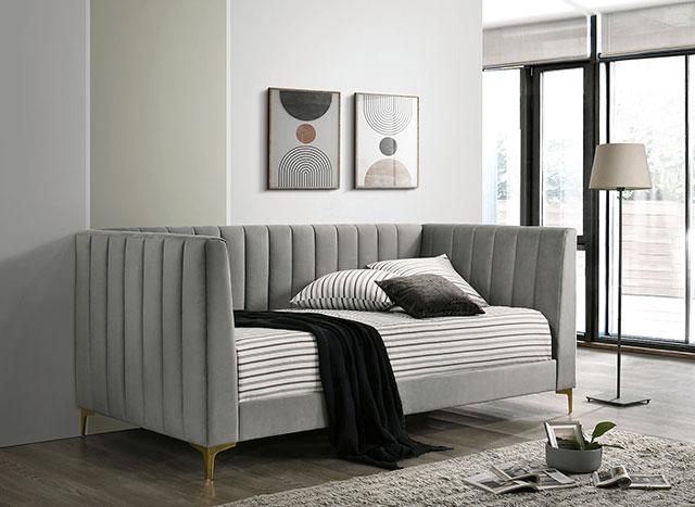NEOMA Twin Daybed, Light Gray - Carl's Furniture (Garden City, KS)