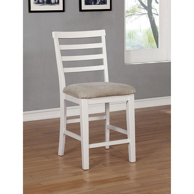 Kiana White Counter Ht. Side Chair (2/CTN) - Carl's Furniture (Garden City, KS)