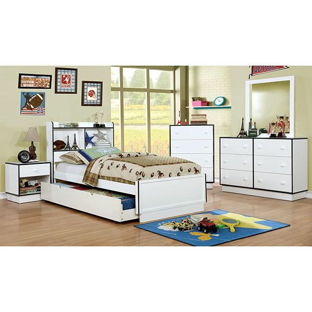 Bobbi Night Stand Blue - Carl's Furniture (Garden City, KS)