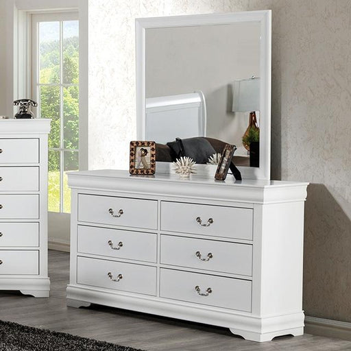 Louis Philippe Dresser White - Carl's Furniture (Garden City, KS)