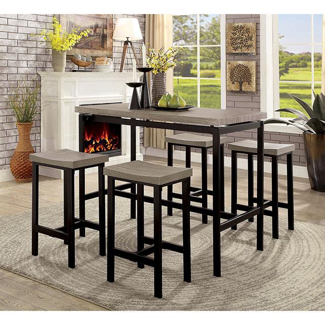 Vilvoorde 5 Pc. Counter Ht. Table Set - Carl's Furniture (Garden City, KS)