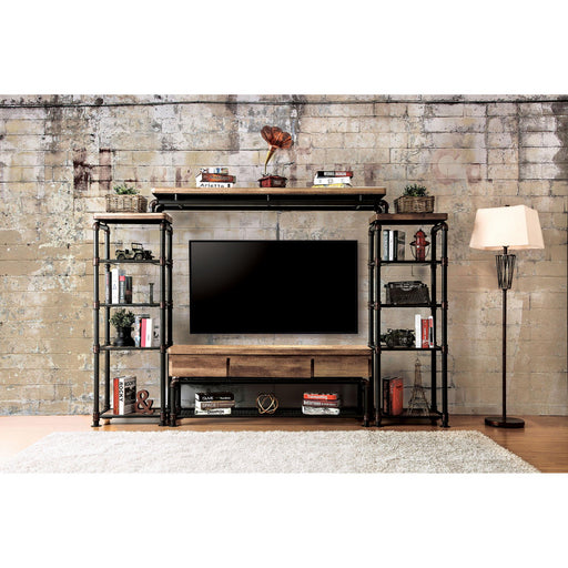 Kebbyll Antique Black/Natural Tone 60" TV Stand - Carl's Furniture (Garden City, KS)