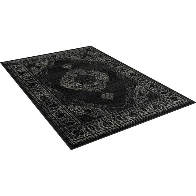Kozlu Dark Gray 5' X 7' Area Rug - Carl's Furniture (Garden City, KS)