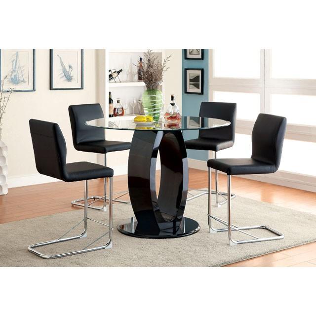 LODIA II Black Counter Ht. Chair - Carl's Furniture (Garden City, KS)