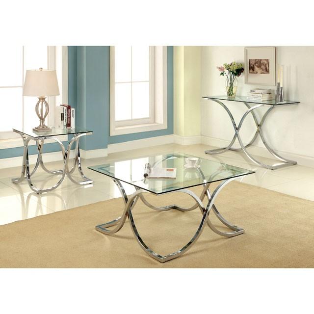 LUXA Chrome End Table - Carl's Furniture (Garden City, KS)