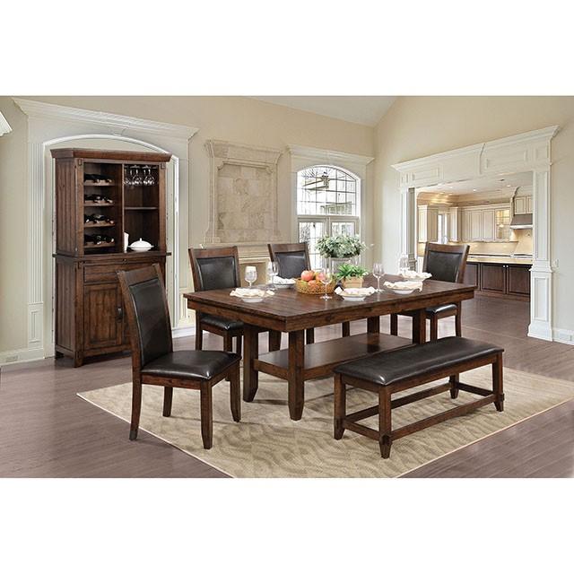 MEAGAN I Brown Cherry Dining Table - Carl's Furniture (Garden City, KS)