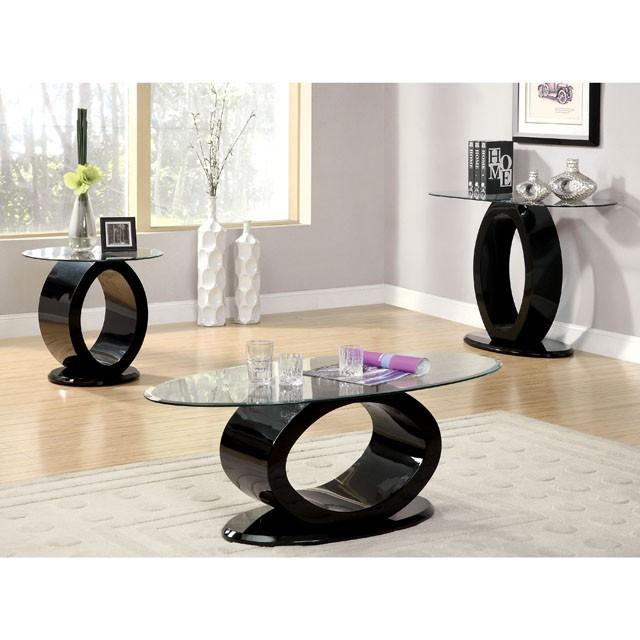 LODIA III Black Coffee Table, Black - Carl's Furniture (Garden City, KS)